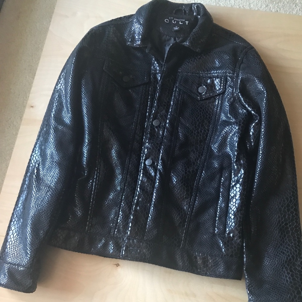 Lip Service limited edition snake print jacket M